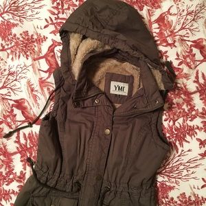 Lined and hooded vest